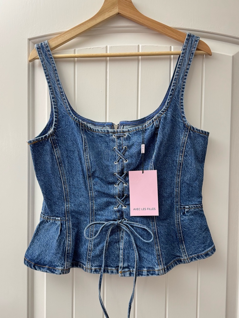 Avec Les Filles denim corset size M